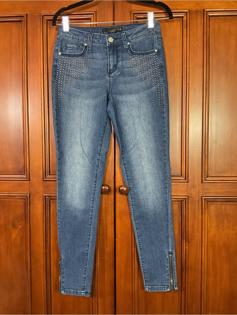 VersonaContemporary Womens Skinny Jeans Size 26 Lknw Zippered Ankle Lknw As See